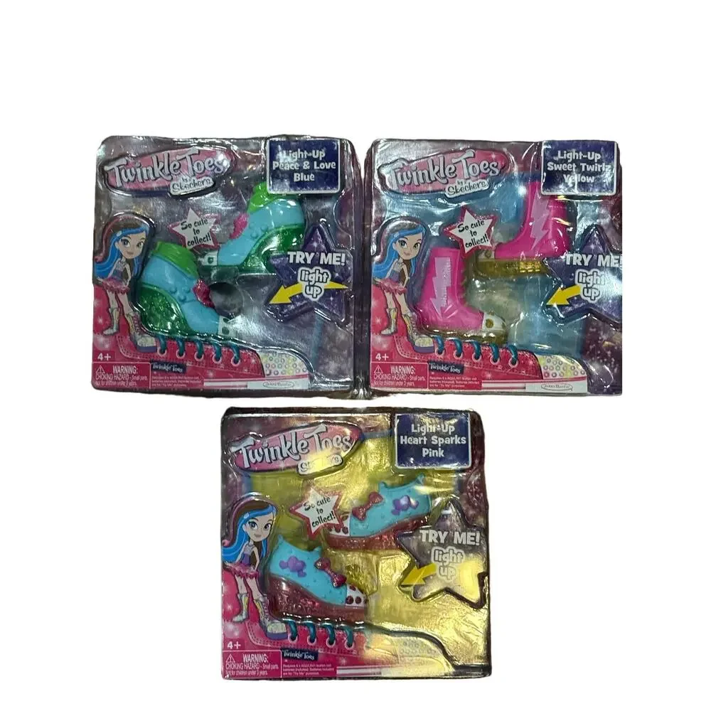 Skechers Twinkle Toes Dolls Shoe Packs - Set of 3 NIB Collectible & Light-Up